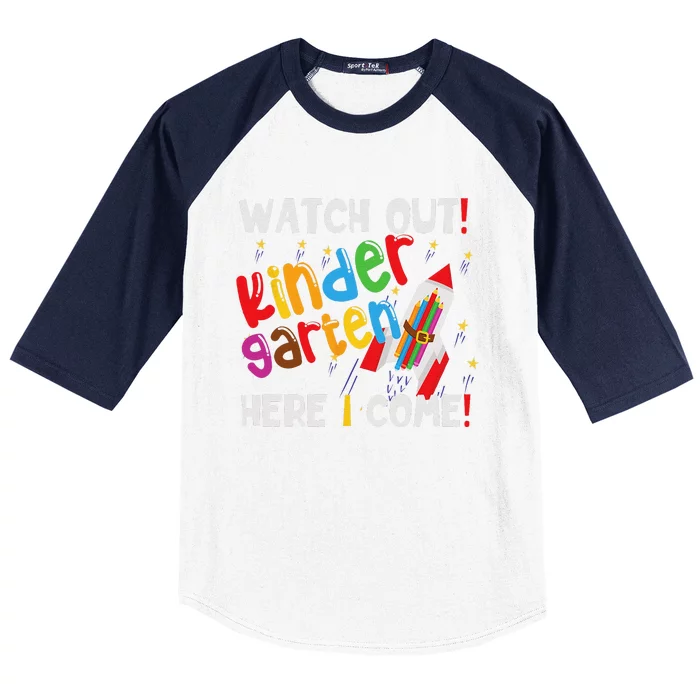 1st Day Of Kindergarten Funny Back To School Baseball Sleeve Shirt