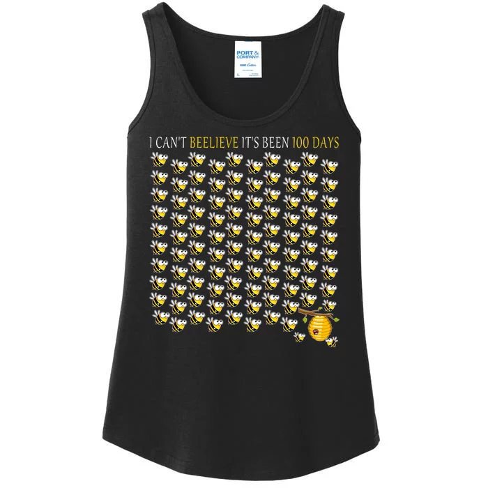 100 Days Of School Ladies Essential Tank