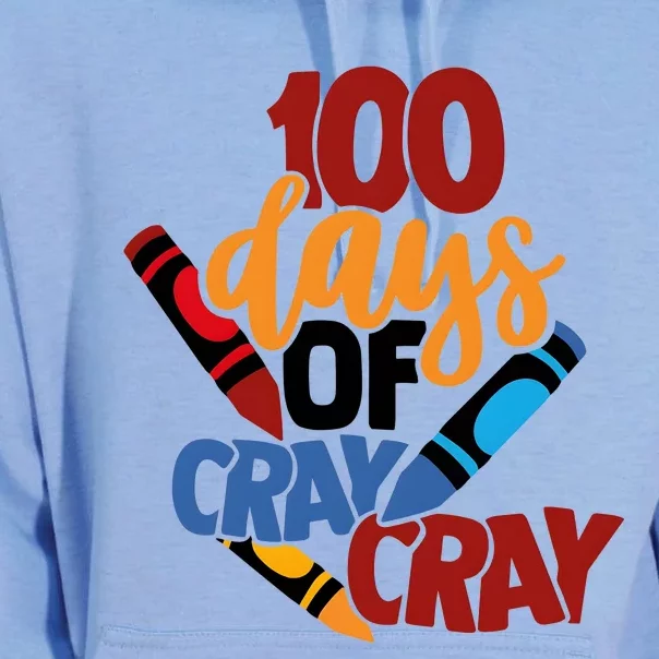 100 Days Of Cray Cray Kindergarten Teacher Unisex Surf Hoodie