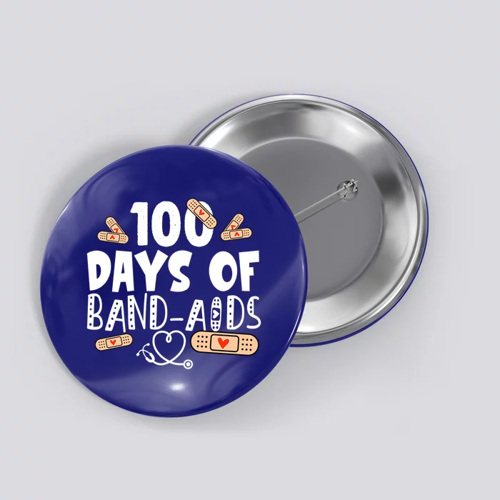 100 Days Of Bandcool Giftaids Cool Gift School Nurse 100 Days Of School Gift Button