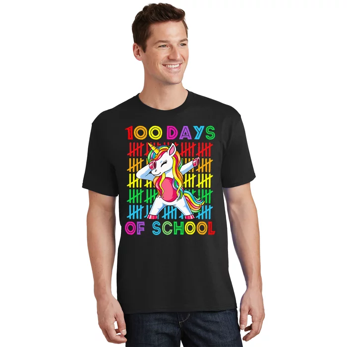 100 Days Of School Unicorn 100 Days Smarter 100th Day T-Shirt