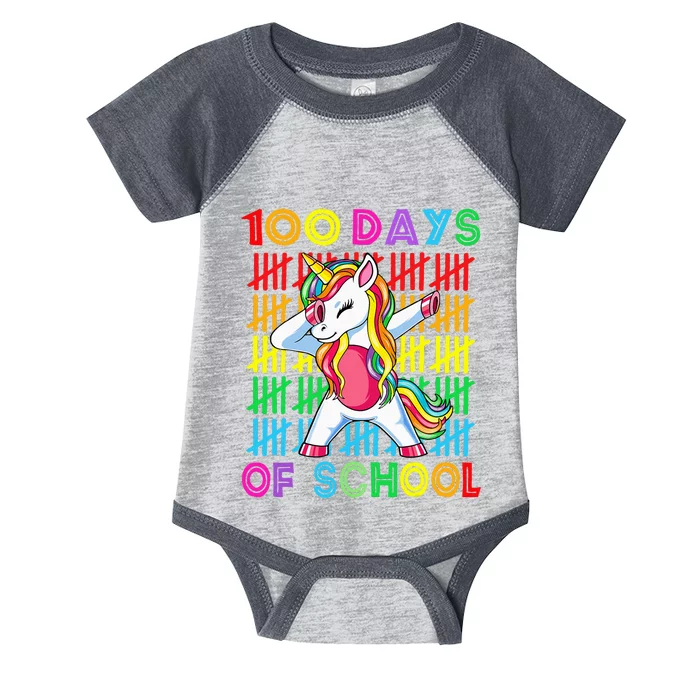 100 Days Of School Unicorn 100 Days Smarter 100th Day Infant Baby Jersey Bodysuit