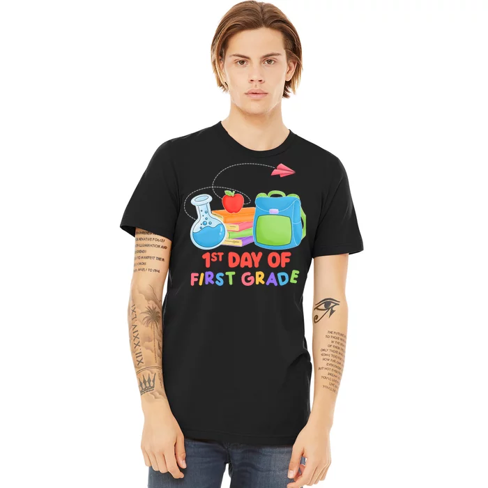 1st Day Of First Grade Cute Back To School Premium T-Shirt