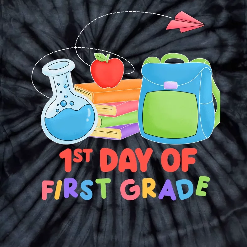 1st Day Of First Grade Cute Back To School Tie-Dye T-Shirt