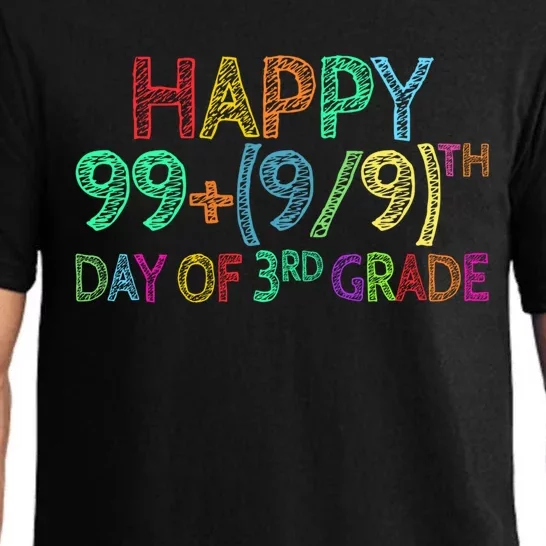 100th Day Of 3rd Grade Math Teacher 100 Days Gift Pajama Set