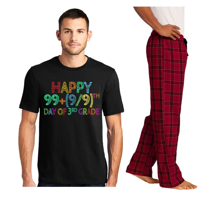 100th Day Of 3rd Grade Math Teacher 100 Days Gift Pajama Set