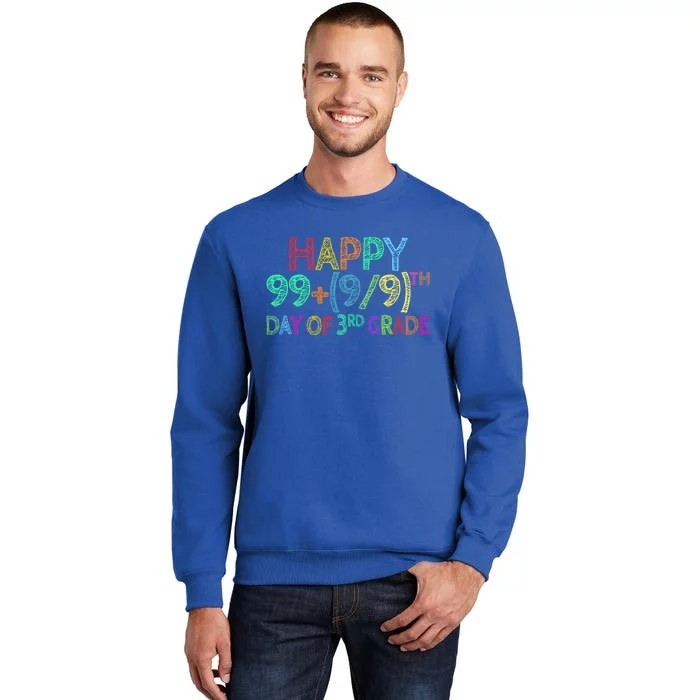 100th Day Of 3rd Grade Math Teacher 100 Days Gift Sweatshirt