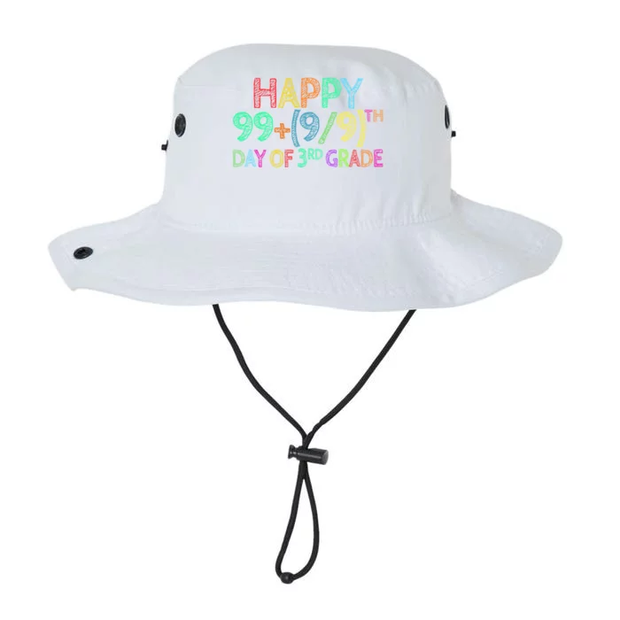 100th Day Of 3rd Grade Math Teacher 100 Days Gift Legacy Cool Fit Booney Bucket Hat