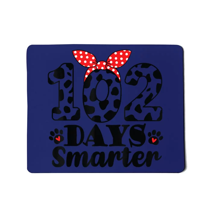 102nd Day Of School Teacher Dalmatian 100 Days Smarter Mousepad