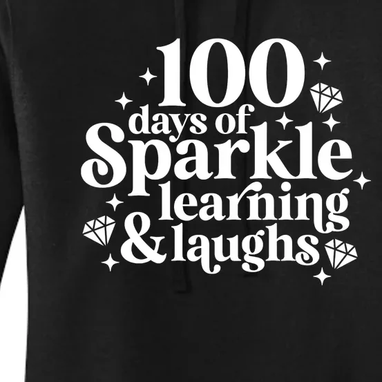 100 Days Of Learning And Laughs School Celebration Women's Pullover Hoodie