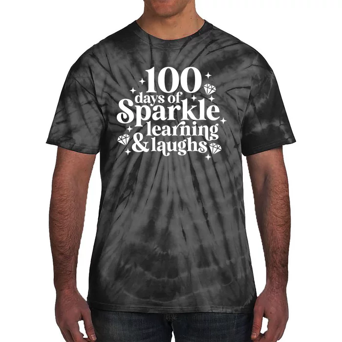 100 Days Of Learning And Laughs School Celebration Tie-Dye T-Shirt