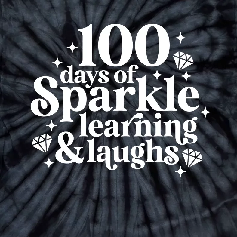 100 Days Of Learning And Laughs School Celebration Tie-Dye T-Shirt