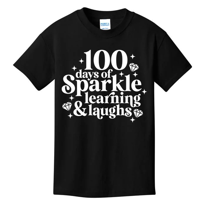 100 Days Of Learning And Laughs School Celebration Kids T-Shirt