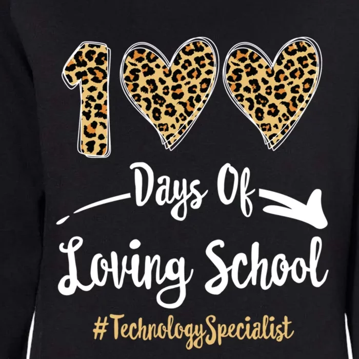 100 Days Of Loving School 100th Day Technology Specialist Great Gift Womens California Wash Sweatshirt