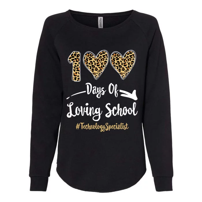 100 Days Of Loving School 100th Day Technology Specialist Great Gift Womens California Wash Sweatshirt