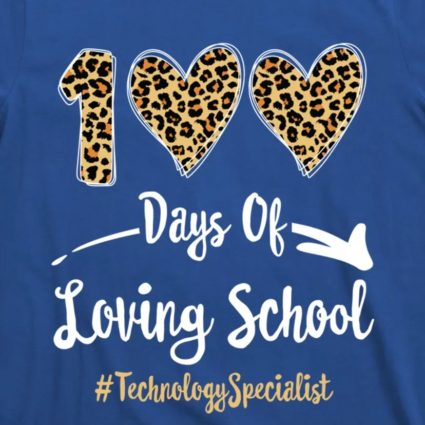 100 Days Of Loving School 100th Day Technology Specialist Great Gift T-Shirt