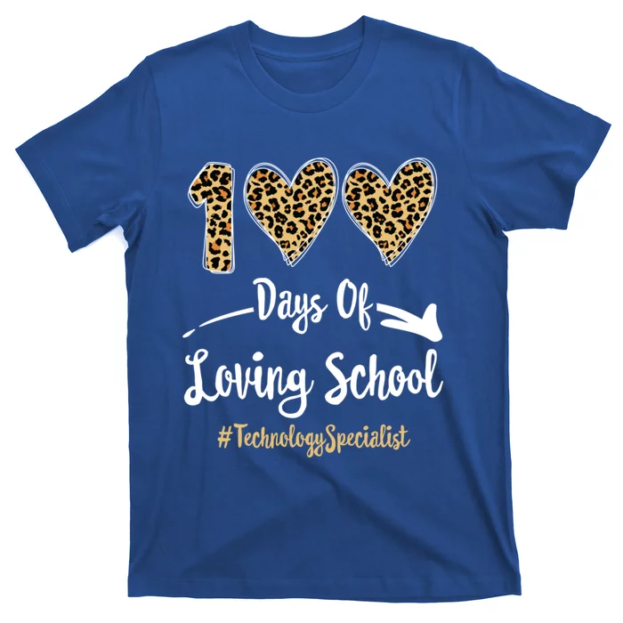 100 Days Of Loving School 100th Day Technology Specialist Great Gift T-Shirt