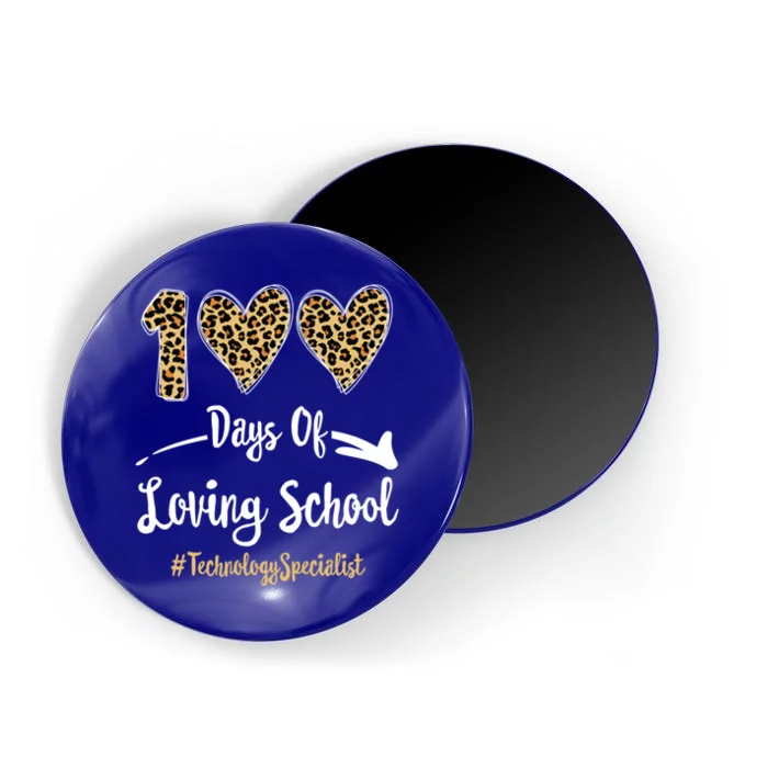 100 Days Of Loving School 100th Day Technology Specialist Great Gift Magnet