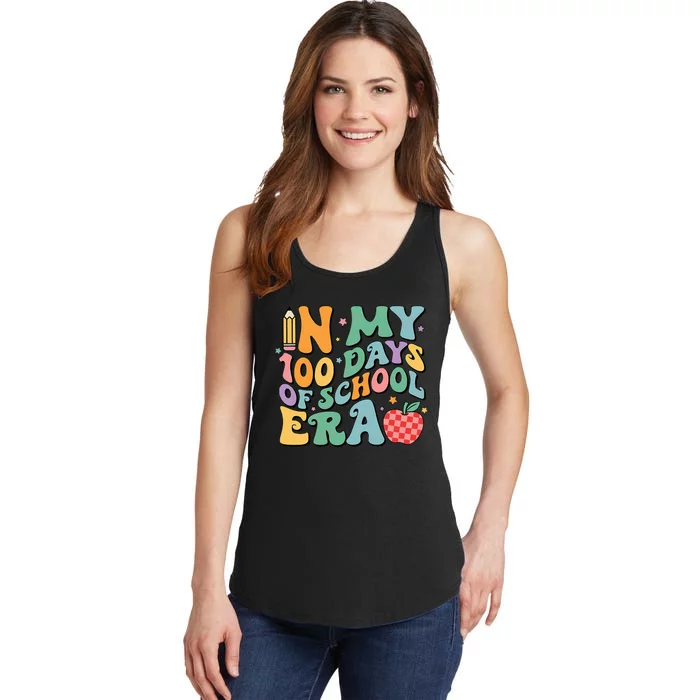 100th Day Of School Teacher In My 100 Days Of School Era Ladies Essential Tank