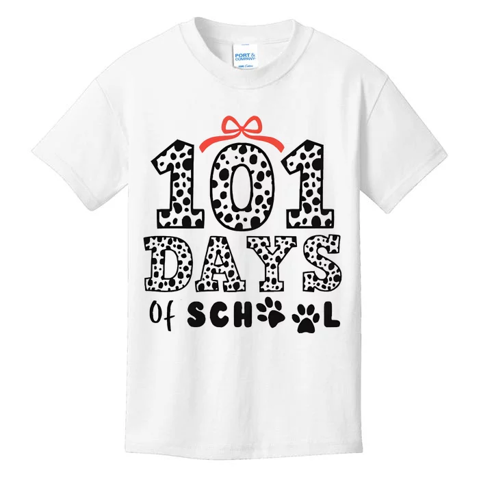 101 Days Of School Cute Dalmatian Dog Lover Back To School Kids T-Shirt