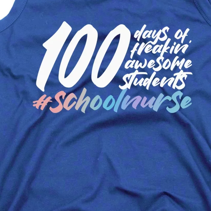 100 Days Of School Cute School Nurse Gift Tank Top