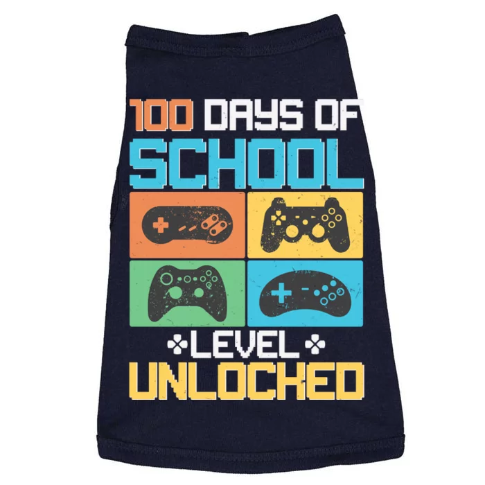 100 Days Of School Level Unlocked Video Game Fan Doggie Tank