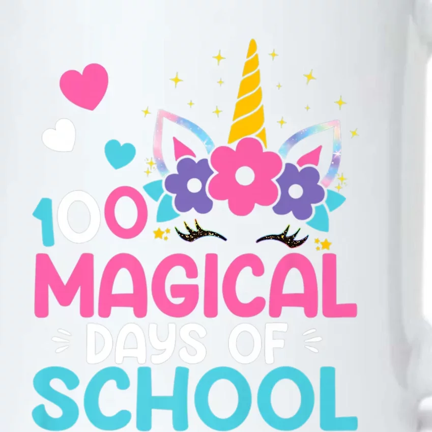 100th Day Of Kindergarten Gift 100 Magical Days Gift Black Color Changing Mug