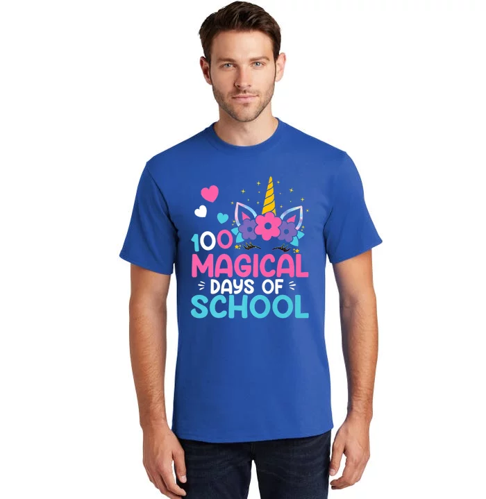 100th Day Of Kindergarten Gift 100 Magical Days Gift Tall T-Shirt