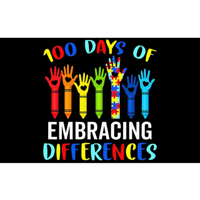 100 Days Of Embracing Differences Autism Awareness Teacher Gift Bumper Sticker