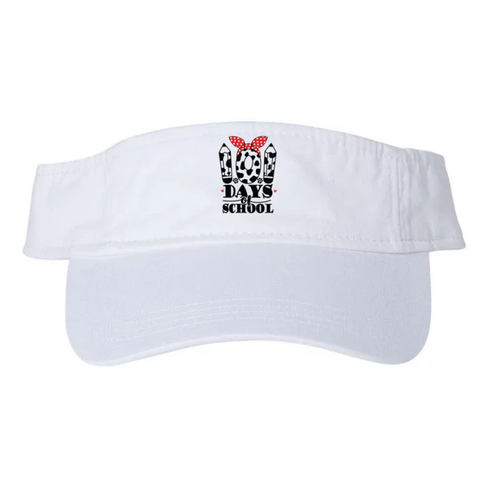 101 Days Of School Dalmatian Logo Cute Valucap Bio-Washed Visor