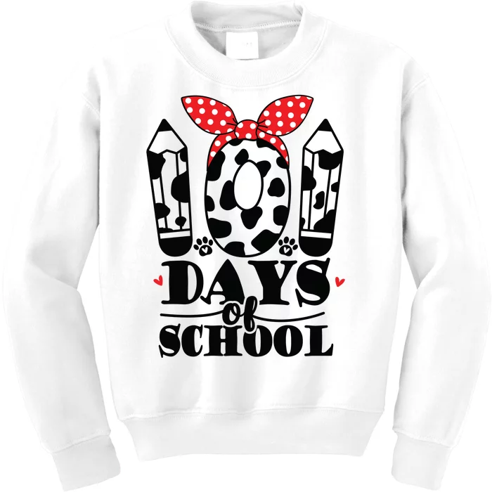 101 Days Of School Dalmatian Logo Cute Kids Sweatshirt