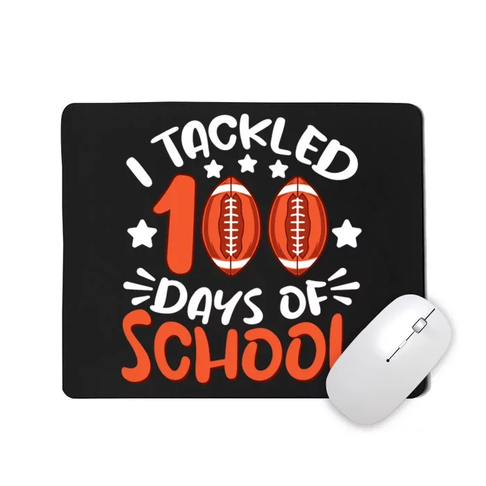 100 Days Of School Football Boy Girl Mousepad