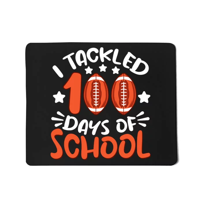 100 Days Of School Football Boy Girl Mousepad