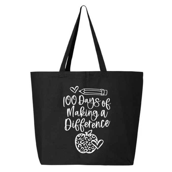 100 Days Of Making A Difference 100 Days Of School 25L Jumbo Tote