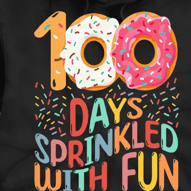 100 Days Of School Kindergarten 100th Day Of School Tie Dye Hoodie