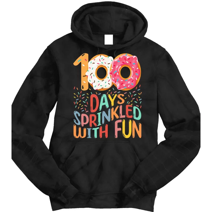 100 Days Of School Kindergarten 100th Day Of School Tie Dye Hoodie