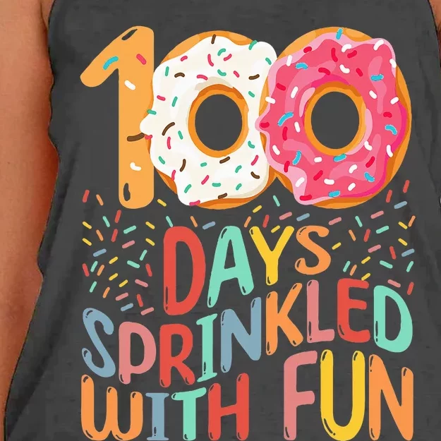 100 Days Of School Kindergarten 100th Day Of School Women's Knotted Racerback Tank