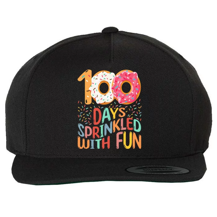 100 Days Of School Kindergarten 100th Day Of School Wool Snapback Cap