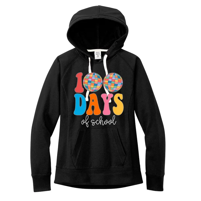 100 Days Of School Disco Celebration Women's Fleece Hoodie