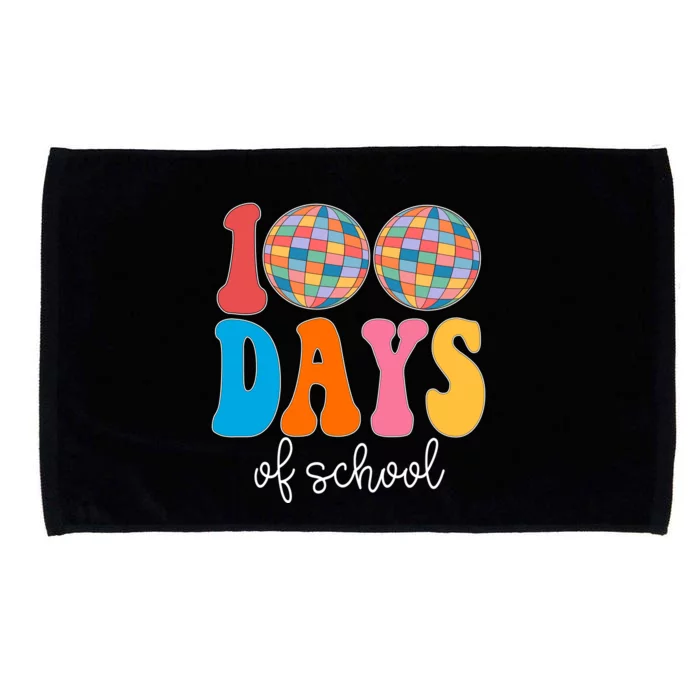 100 Days Of School Disco Celebration Microfiber Hand Towel