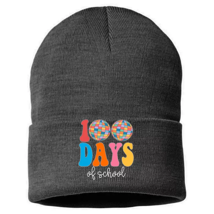 100 Days Of School Disco Celebration Sustainable Knit Beanie