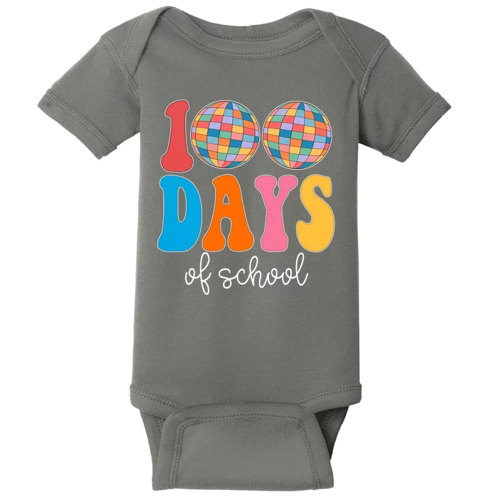 100 Days Of School Disco Celebration Baby Bodysuit