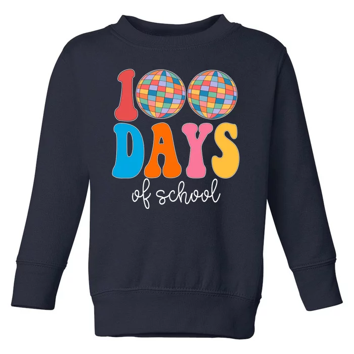 100 Days Of School Disco Celebration Toddler Sweatshirt