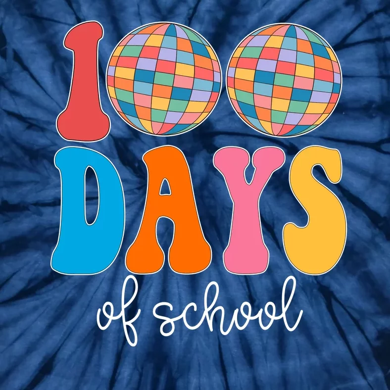 100 Days Of School Disco Celebration Tie-Dye T-Shirt