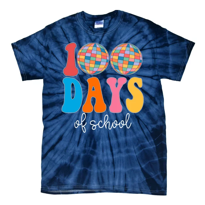 100 Days Of School Disco Celebration Tie-Dye T-Shirt