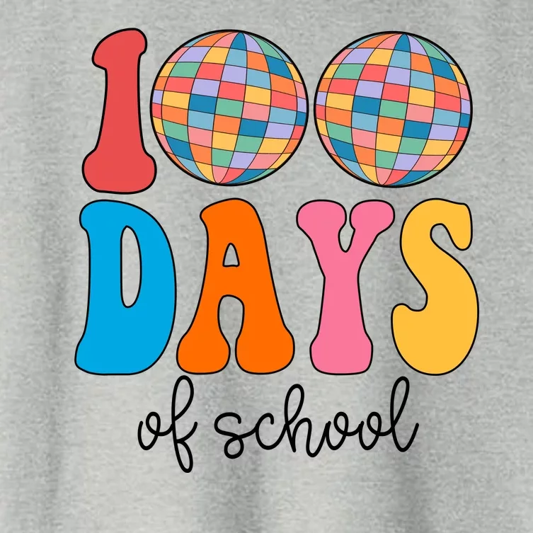 100 Days Of School Disco Celebration Women's Crop Top Tee