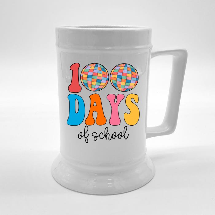 100 Days Of School Disco Celebration Front & Back Beer Stein