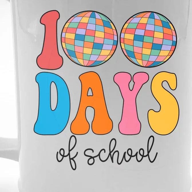 100 Days Of School Disco Celebration Front & Back Beer Stein