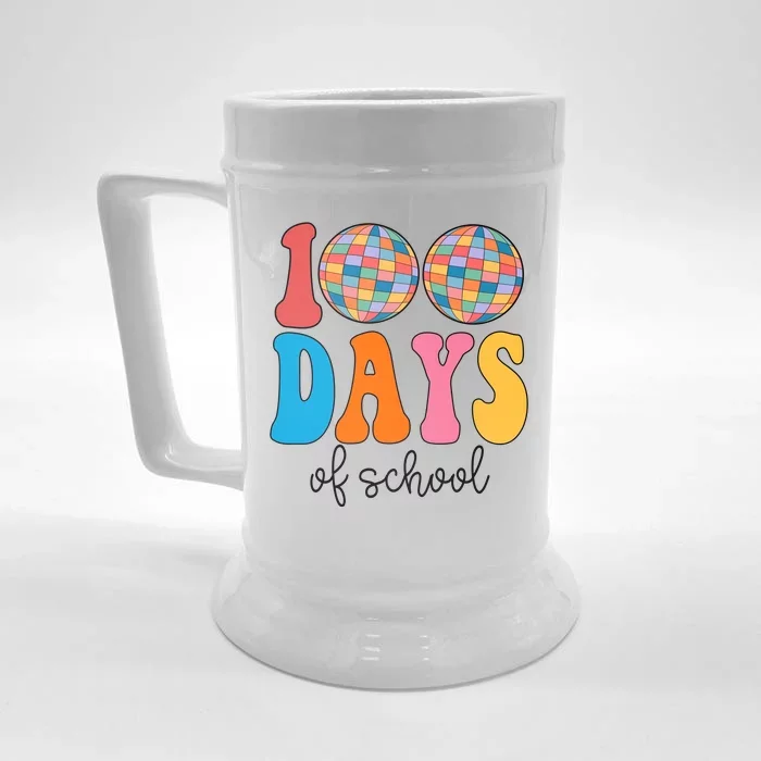 100 Days Of School Disco Celebration Front & Back Beer Stein