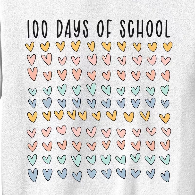 100 Days Of School 100 Days Of Hearts Sweatshirt